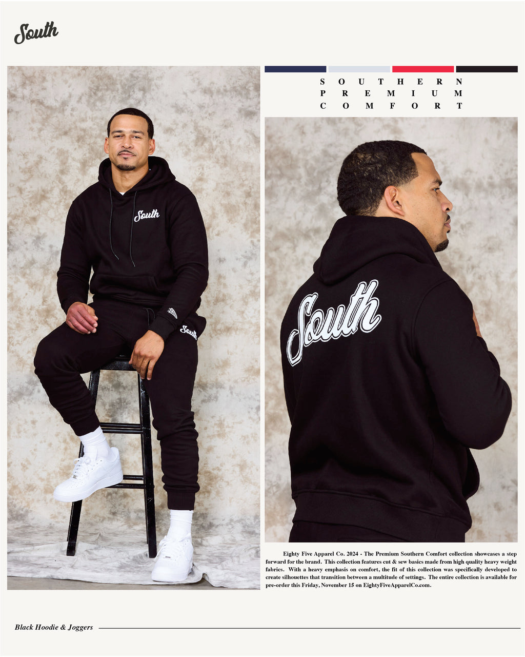 Southern Premium Comfort Hoodie- Black