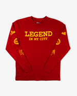Legend In My City Long Sleeve - Red/Yellow