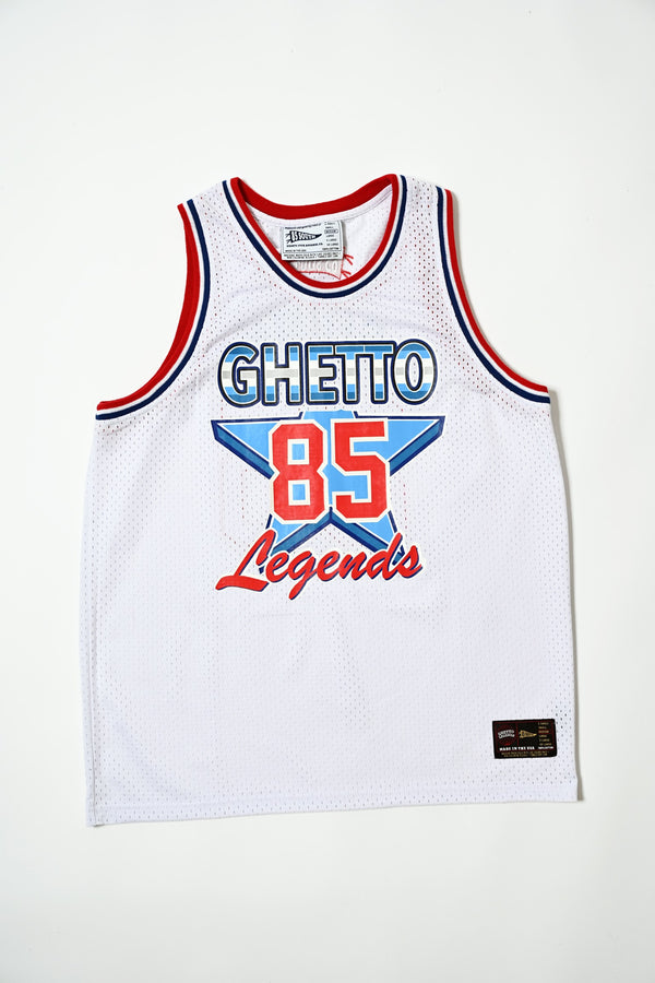 Ghetto Legend Allstar Basketball Jersey (White)
