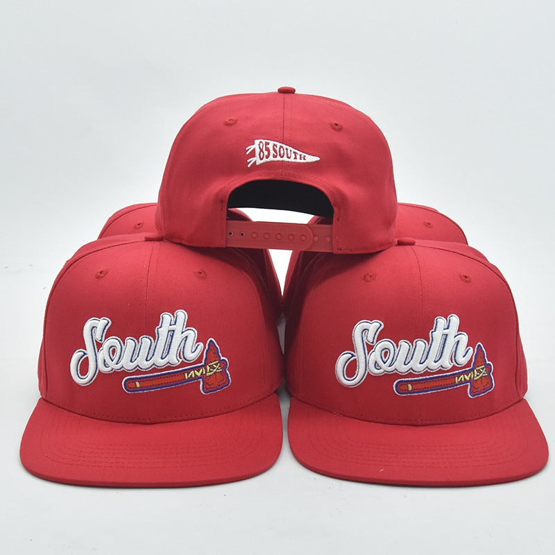 "South Tomahawk" Snapback Hat (Red/White)