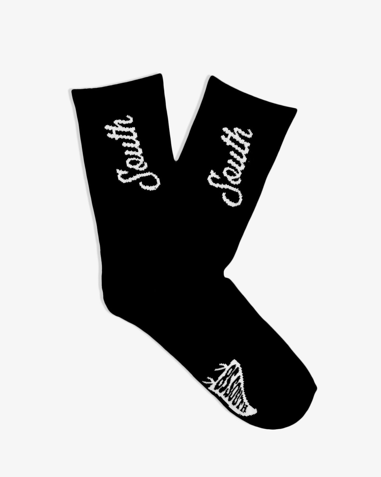 South Script Crew Socks