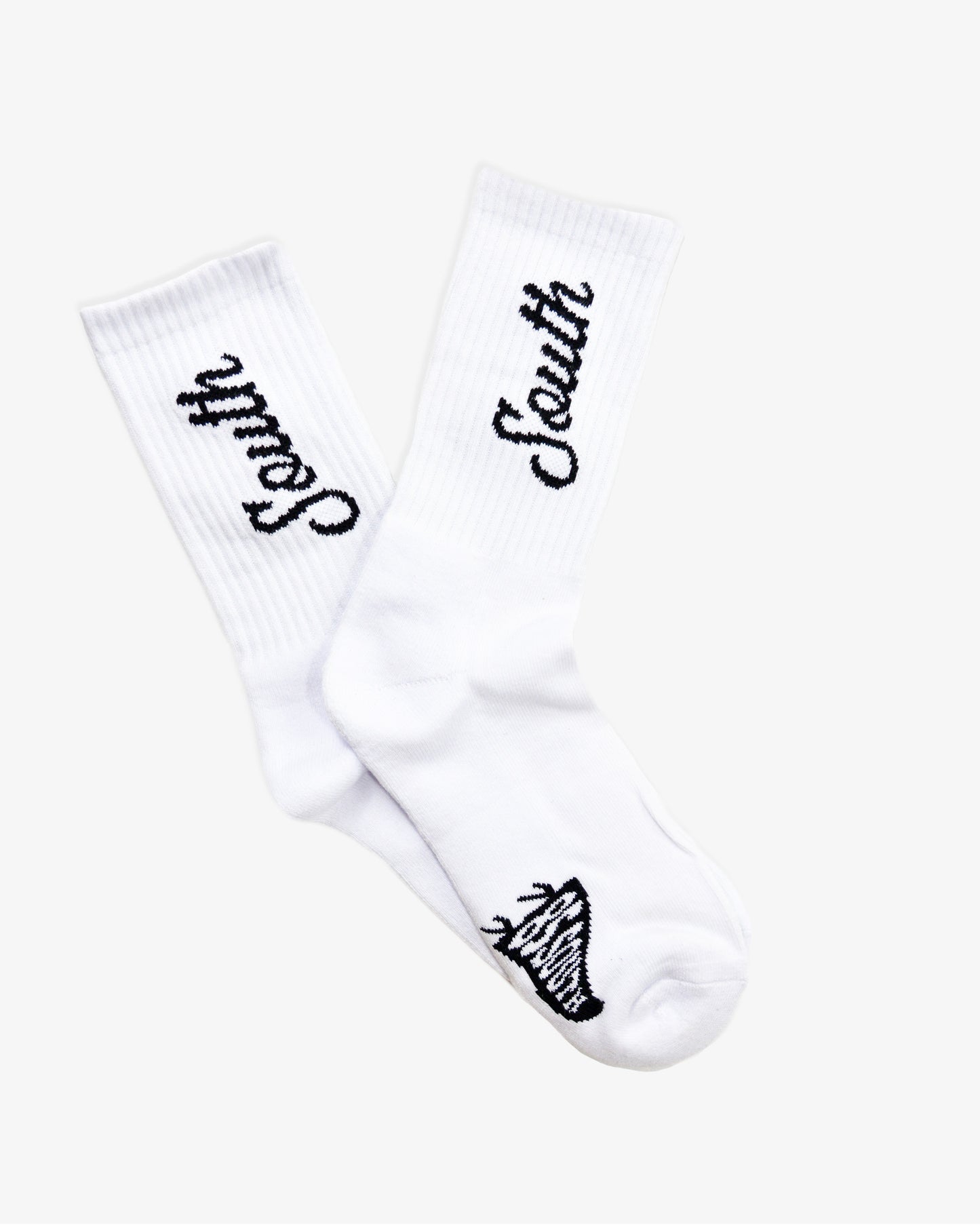 South Script Crew Socks