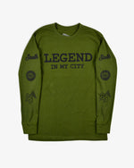 Legend In My City Long Sleeve - Olive
