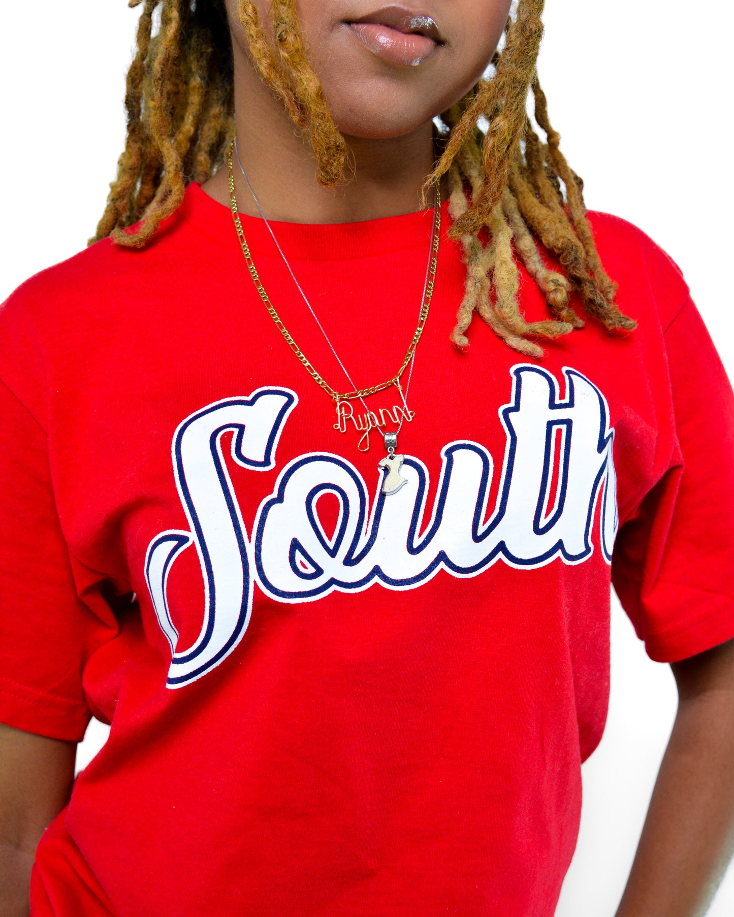 Evergreen South Script Tee - Red