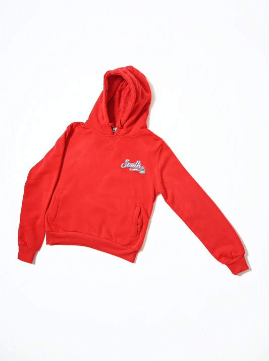 Embroidered T-Hawk Hoodie - Red